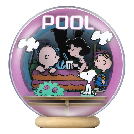Peanuts Puremind Model Kit Wooden Theater Globe Cool Pool