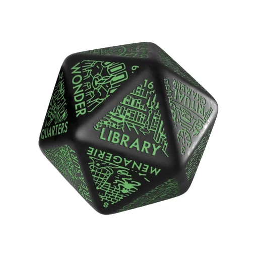 Viridian Jumbo Dice Dungeon Room Generator D20 Black