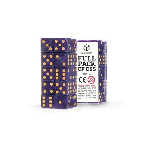 Q Workshop Dice Set Full Pack D6 Shimmering Purple (20)