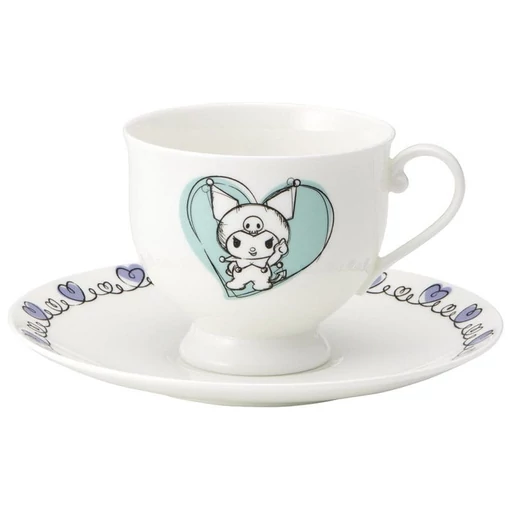 Sanrio Bone China Mug & Plate Set Kuromi