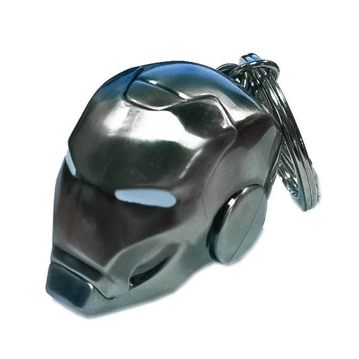 Marvel Comics Metal Keychain Iron Man Helmet Mark II