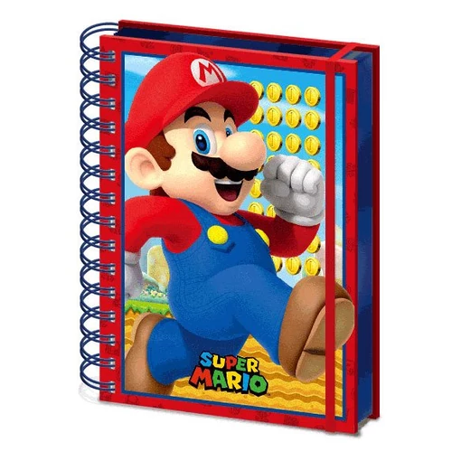 Super Mario 3D Wiro Notebook A5 Mario