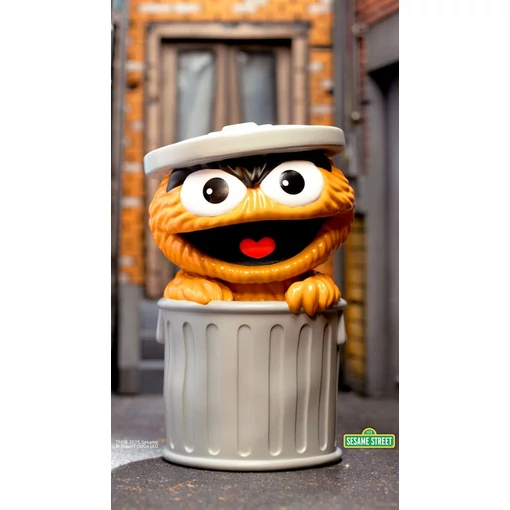 Sesame Street FUN! FUN! Vinyl Action Figure Oscar the Grouch (Orange) 13 cm