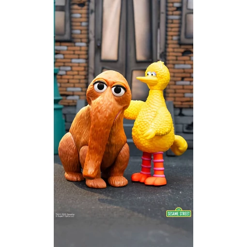 Sesame Street ReAction Action Figures 2-Pack Big Bird and Mr. Snuffleupagus 10 cm