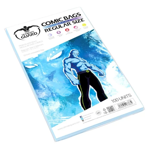 Ultimate Guard Comic Bags Resealable (100) - Regular Size