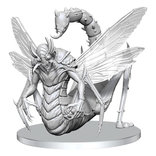 Pathfinder Deep Cuts Unpainted Miniature Derakni (Locust Demon)