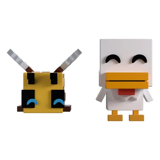 Minecraft Vinyl Figures Bee and Chicken Monitor Buddiez