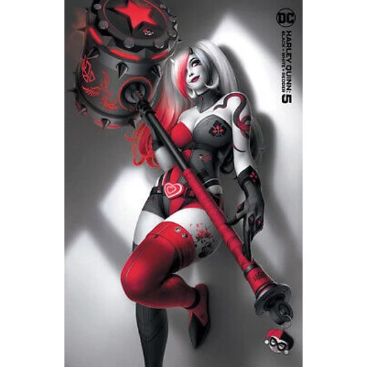 Harley Quinn Black White Redder #5 Warren Louw variant