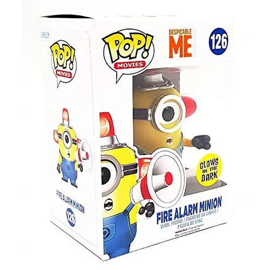 Fire Alarm Minion glow in the dark Funko POP