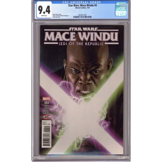 Star Wars Mace Windu  Jedi of the Republic #4 CGC 9.4