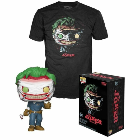 Figura szett POP & Tee DC Comics The Joker Exclusive M