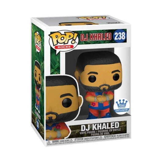 DJ Khaled POP! Rocks Funko Shop Exclusive 9 cm