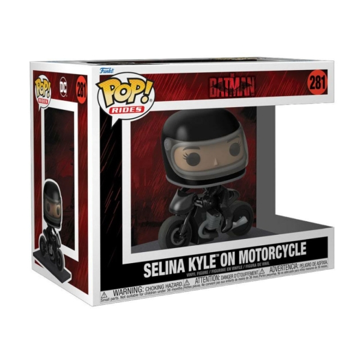 Batman POP! Rides Deluxe figura  Selina on Motorcycle 15 cm