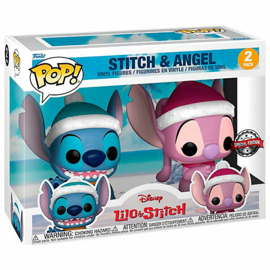 POP pack 2 figures Disney Lilo & Stitch - Stitch & Angel Winter Exclusive