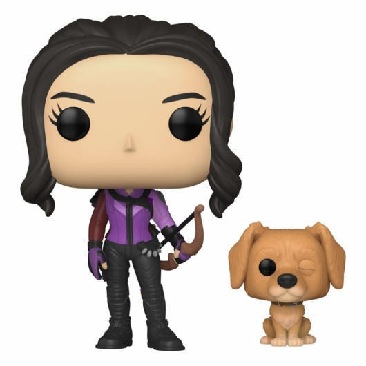 Hawkeye POP & Buddy Vinyl Figura Kate Bishop with Lucky the Pizza Dog 9 cm
