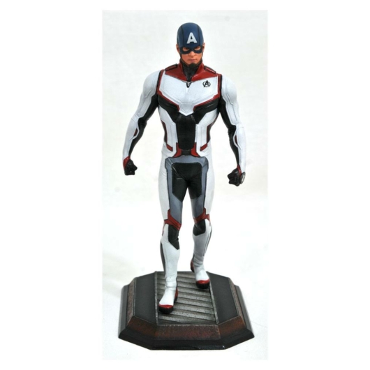Avengers Endgame Marvel Movie Gallery PVC Szobor Team Suit Captain America Exclusive 23 cm