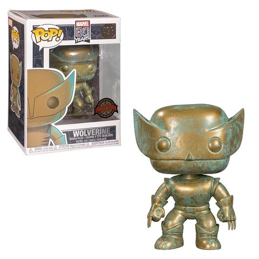 X-Men Wolverine Marvel 80th Anniversary Patina Exclusive Pop! Vinyl Figure #496