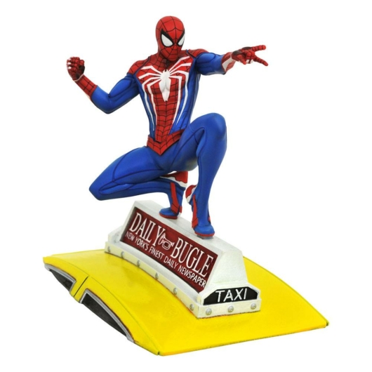 Spider-Man 2018 Marvel Video Game Gallery PVC szobor Spider-Man on Taxi 23 cm