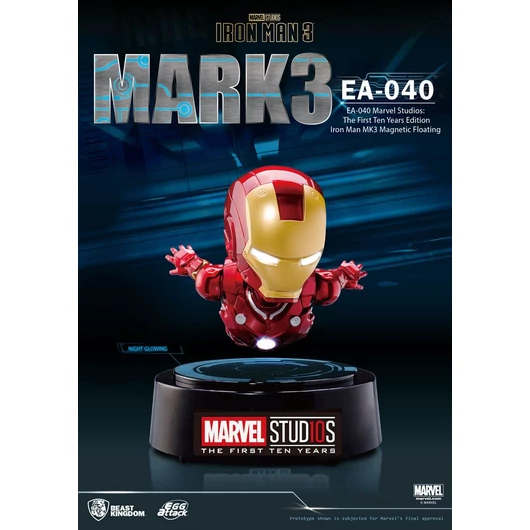 Iron Man 3 Egg Attack Floating Model Iron Man Mark III 16 cm