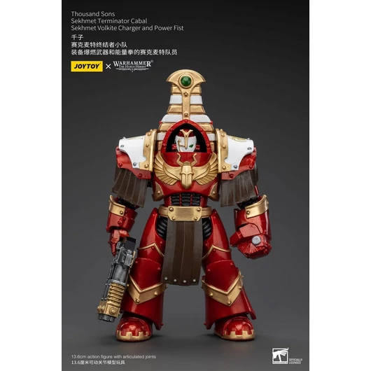 Warhammer The Horus Heresy Action Figure 1/18 Thousand Sons Sekhmet Terminator Cabal Sekhmet Volkite Charger and Power Fist 14 cm
