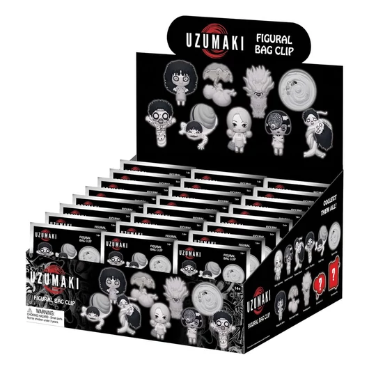 Uzumaki 3D PVC Bag Clips Series 1 Display (24)