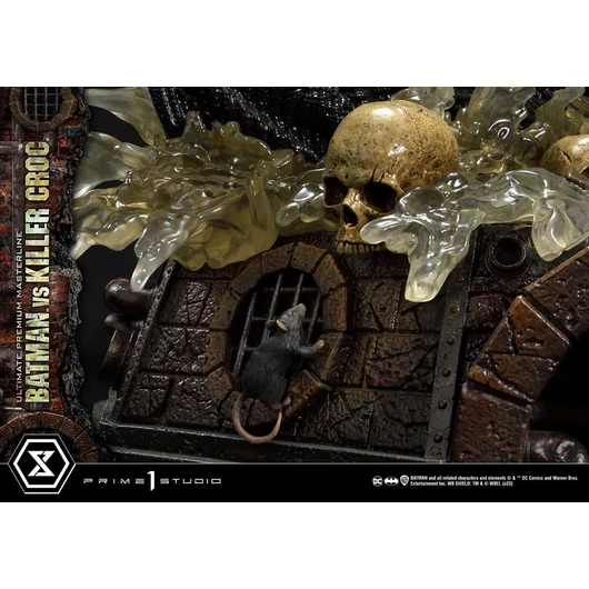Batman Ultimate Premium Masterline Series Statue Batman Versus Killer Croc 71 cm