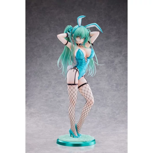 Original Character PVC Statue 1/4 Green Twin Tail Bunny-chan Fishnet Tights Ver. 43 cm