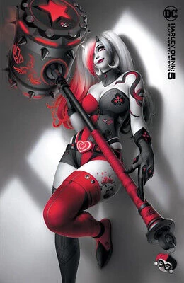 Harley Quinn Black White Redder #5 Warren Louw variant