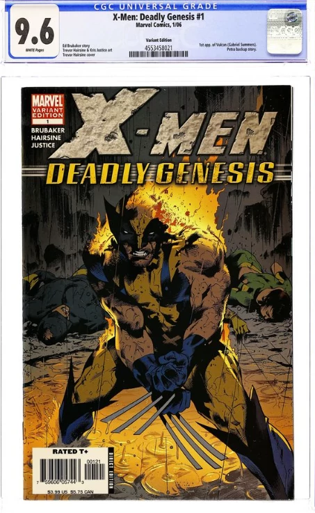 X-Men Deadly Genesis #1  reprint Quesada Wolverine  variant CGC 9.6 1st app of Vulcan