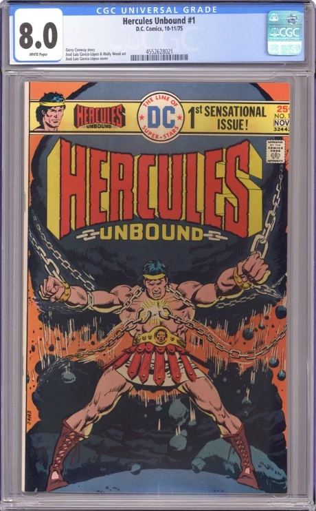 Hercules Unbound  #1 CGC 8.0 