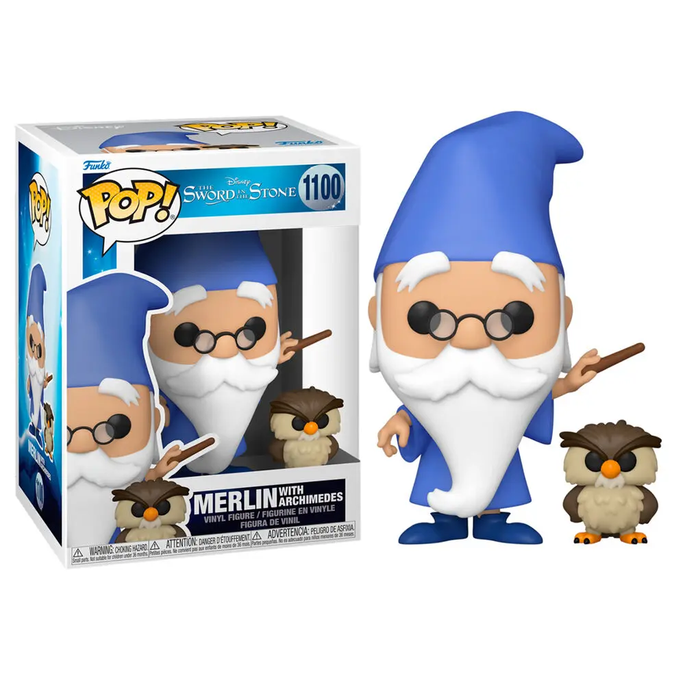 Disney Sword in the Stone Merlin with Archimedes Funko POP