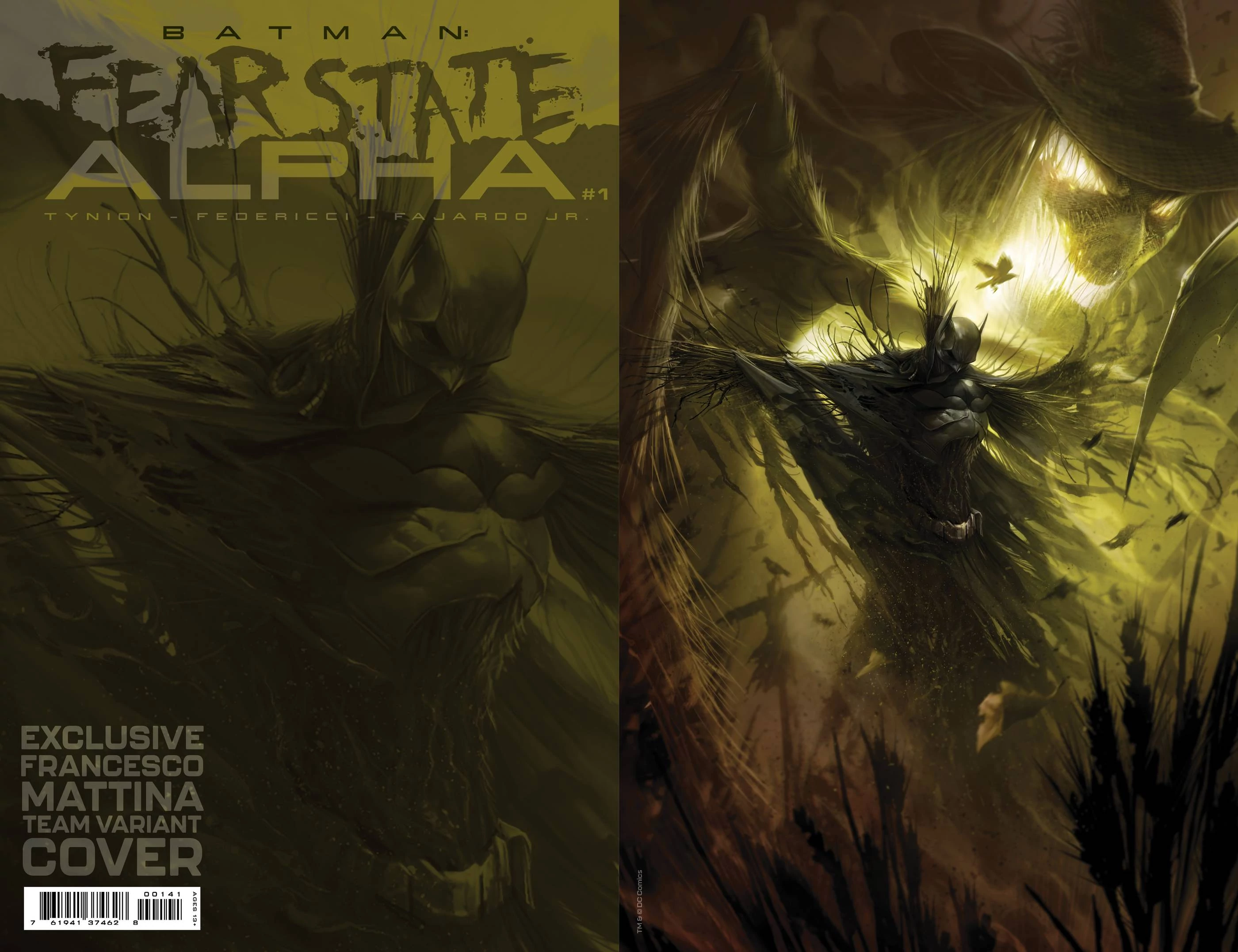 BATMAN FEAR STATE ALPHA #1  MATTINA FOIL TEAM VAR