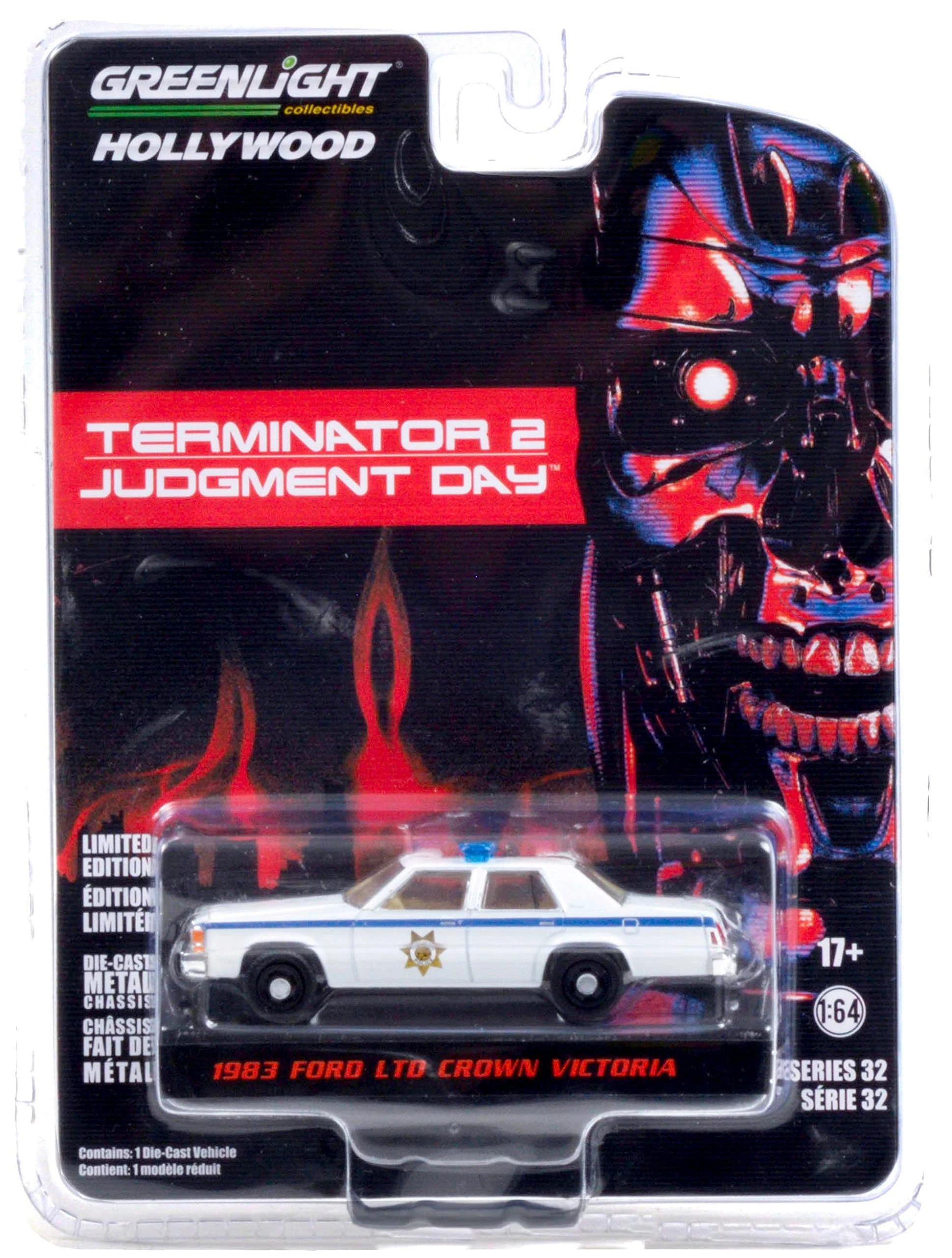 Terminator 2 Diecast Model 1/64 1983 Ford LTD Crown Victoria