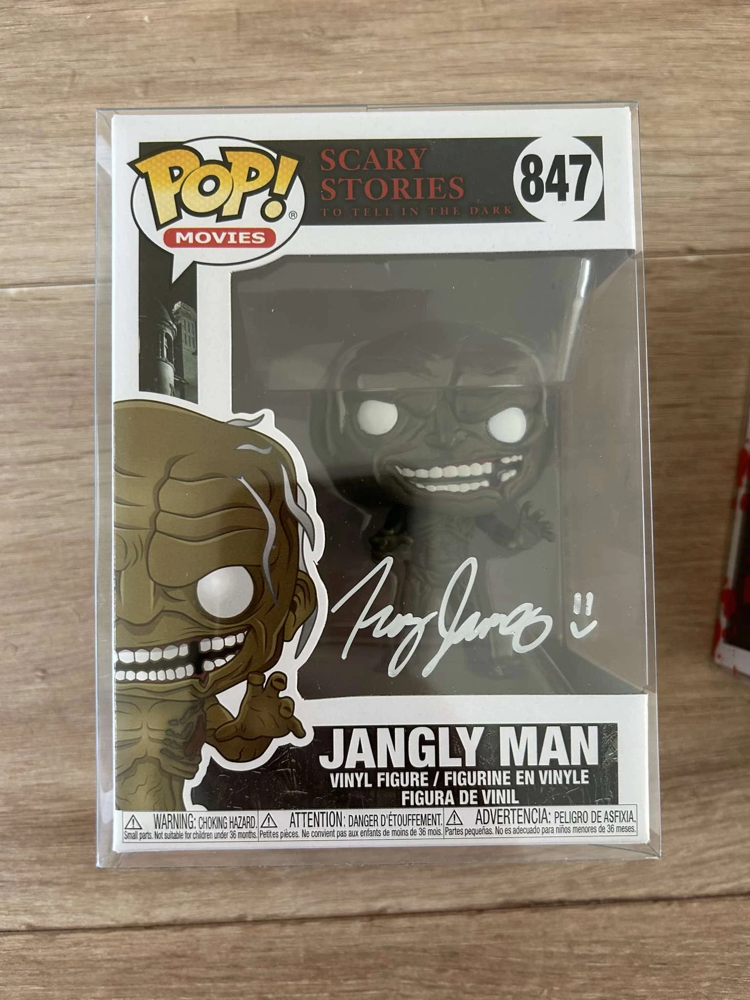 Scary Stories Jangly Man Troy James dedikált (hitelesített) Funko horror figura