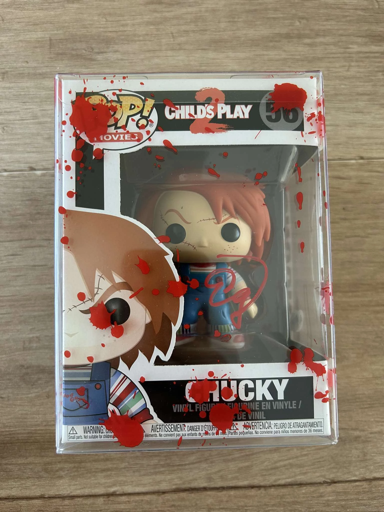 Childs Play 2 Chucky Ed Gale által dedikált (hitelesített) Funko horror figura