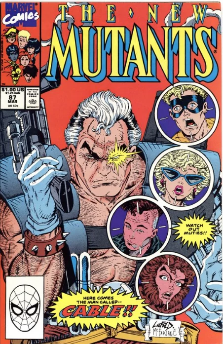 New Mutant #87 1st appearance of Cable