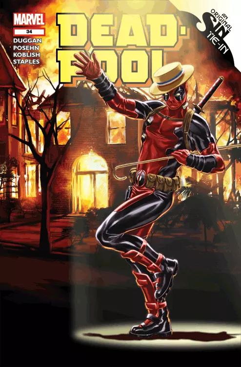 Deadpool #34 lenticular (3d) borító