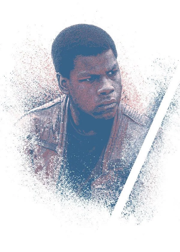 Star Wars  Metal Poster Finn 32x 45cm