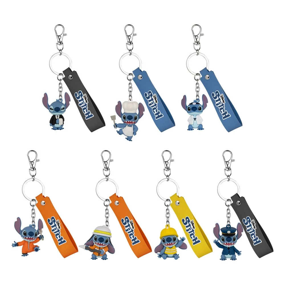 Lilo & Stitch Job Experience Camp Series Keychains Blind Box Stitch 4 cm Assortment (6)