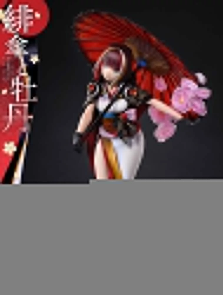 Original Illustration by Fuzichoco Prisma Wing PVC Statue 1/7 Scarlet Umbrella And Peony 28 cm